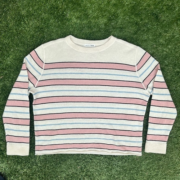 Reformation Sweaters - Reformation Women’s Striped Cashmere Boyfriend Sweater